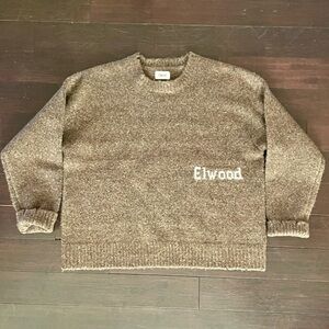 Elwood Brown Knit Crew Neck Sweater